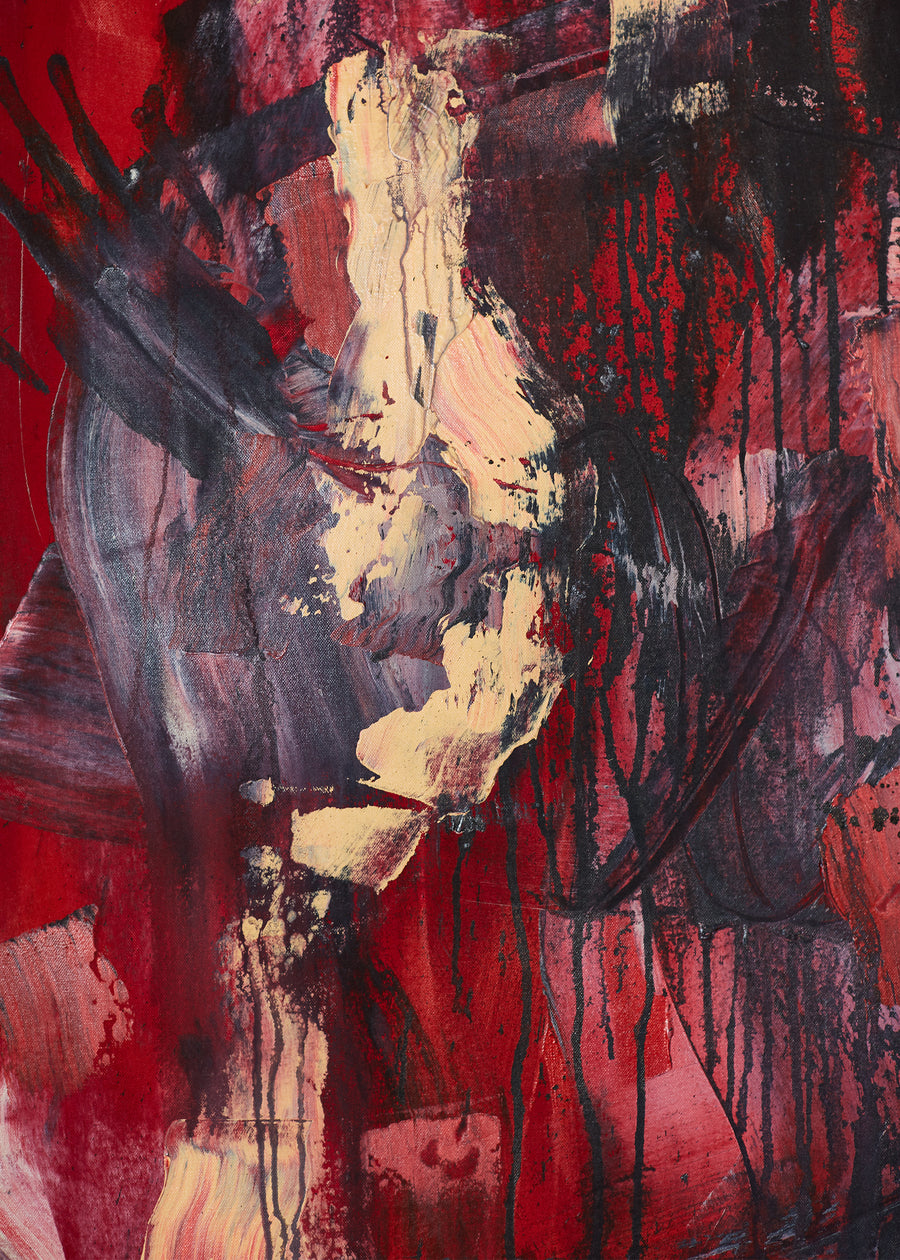 red day, 2023. 48"x60".