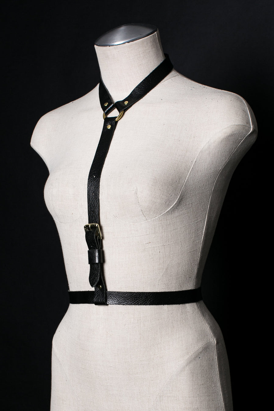 Dessa Leather Harness Belt - JAKIMAC
 - 1