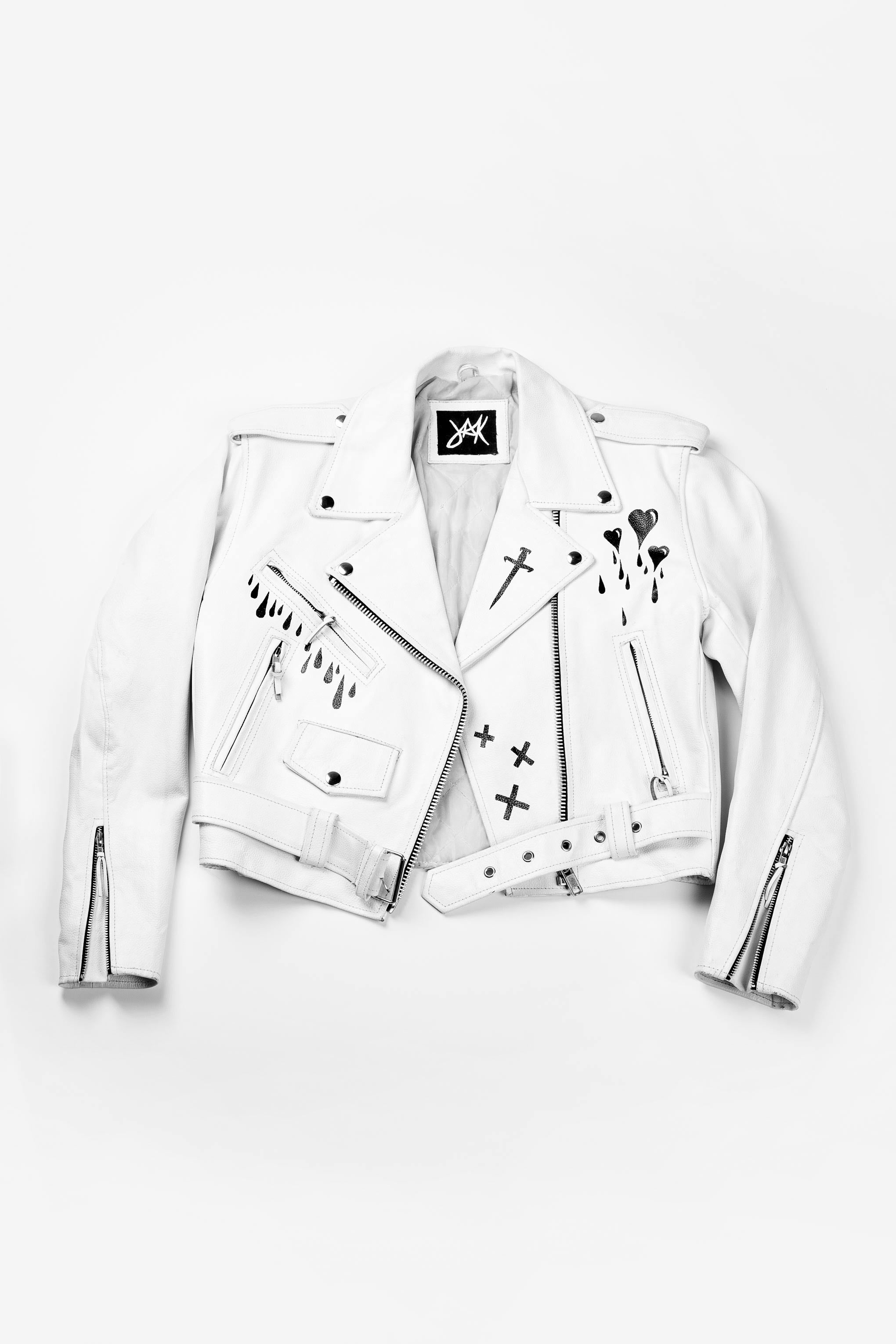 Byn Custom Painted Leather Jacket Painted Leather