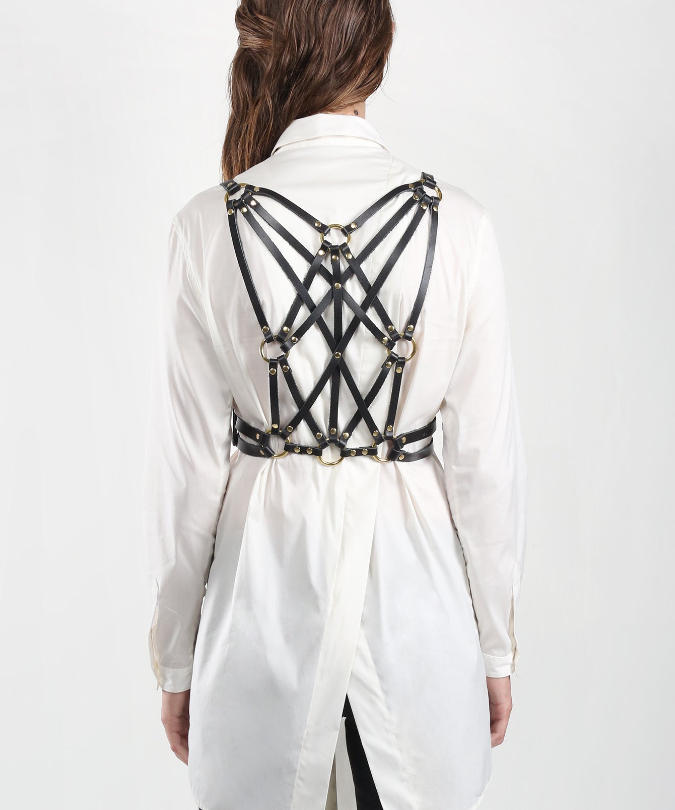 Ela Leather Harness Belt - JAKIMAC
 - 1