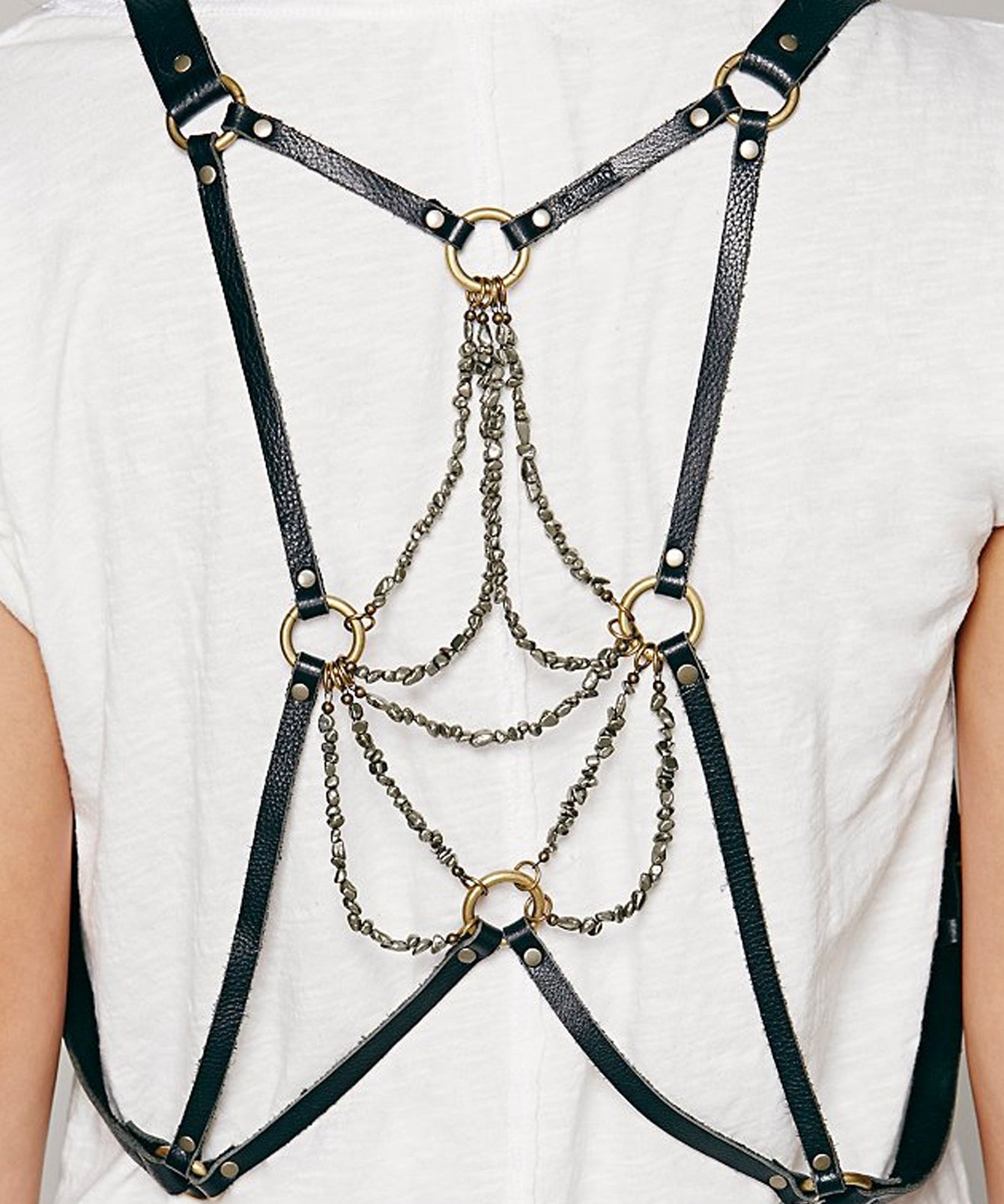 Dreamer Pyrite Draped Harness - JAKIMAC
 - 2